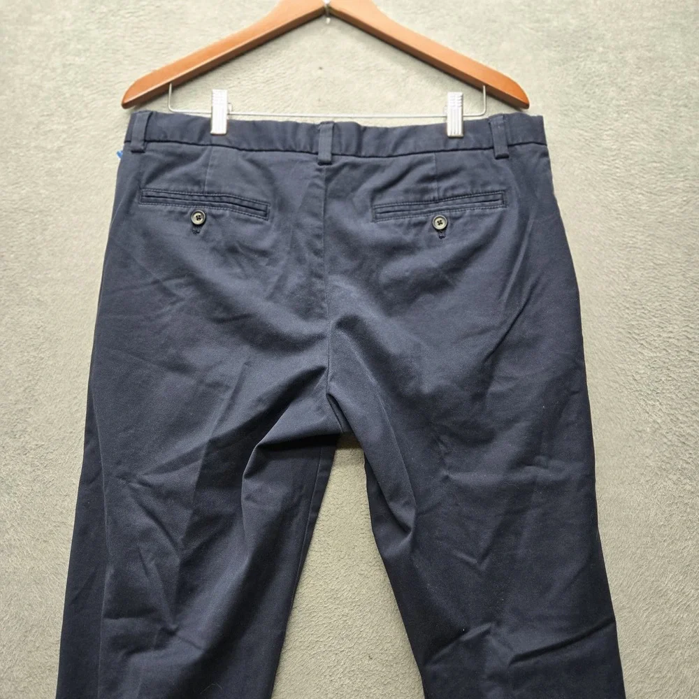 Banana Republic Men Pants 34X32 Navy Chino Twill Aiden Button 30